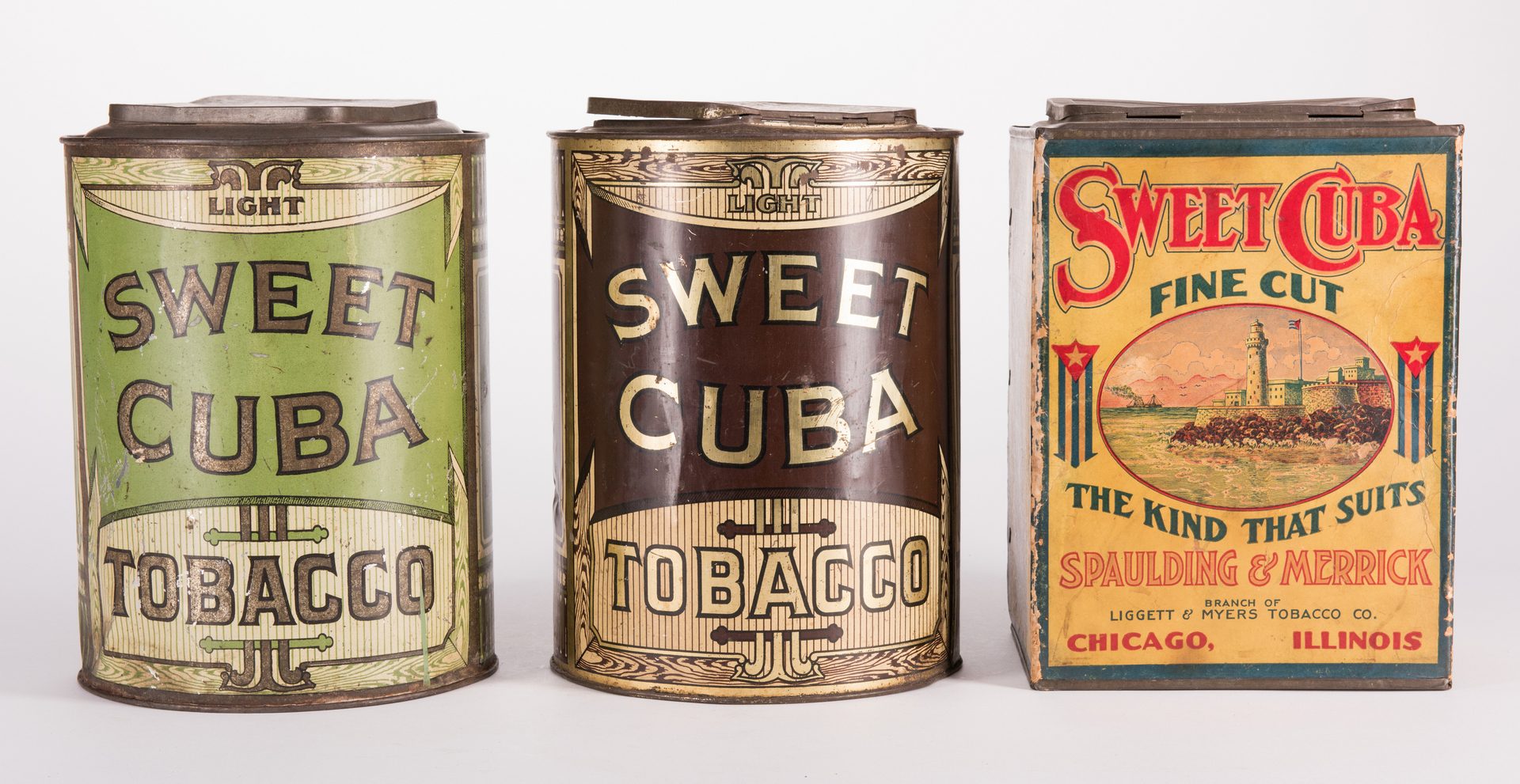 Lot 803: 5 Sweet Cuba Advertising Tobacco Tins