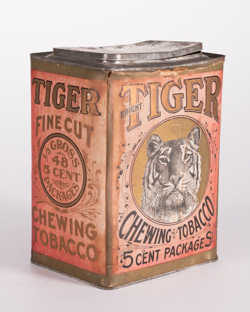 Lot 804: 6 Advertising Tobacco Tins, Tiger & Sterling