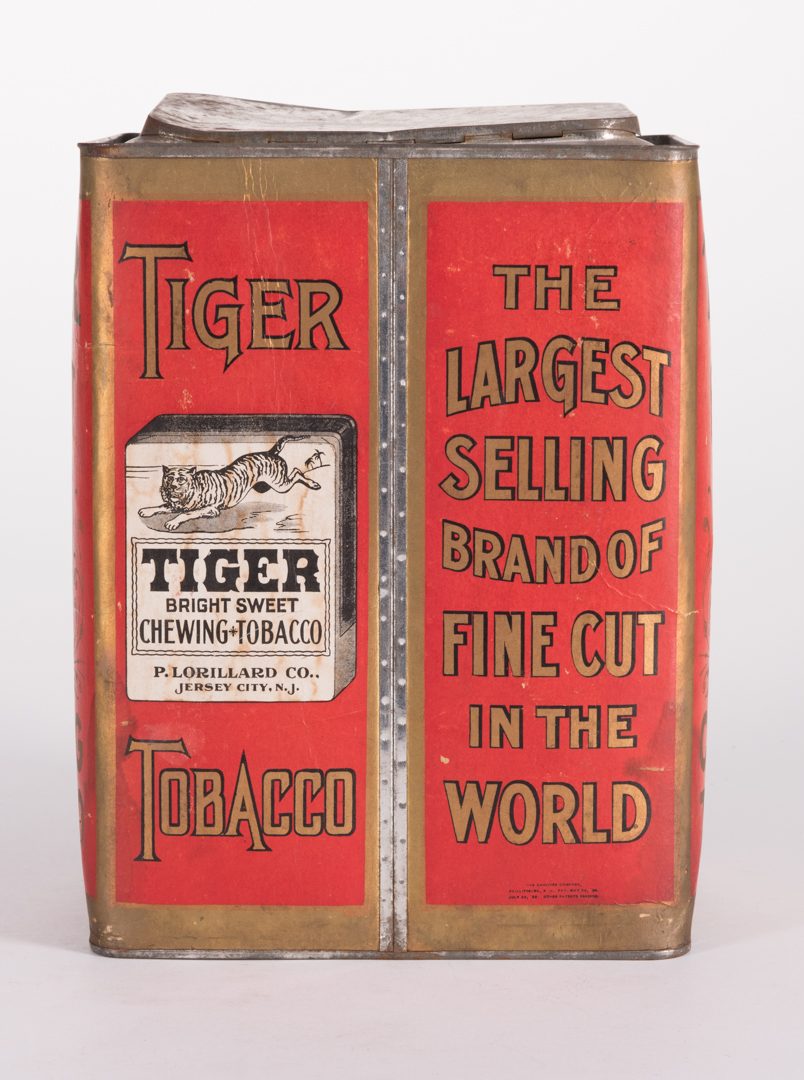Lot 804: 6 Advertising Tobacco Tins, Tiger & Sterling