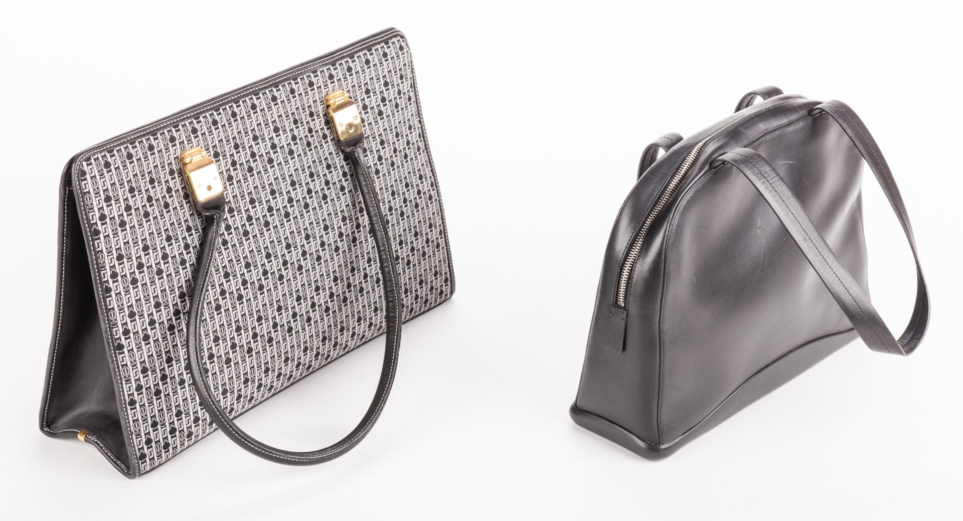 Lot 839: 2 Designer Handbags, inc. Judith Leiber and Prada.