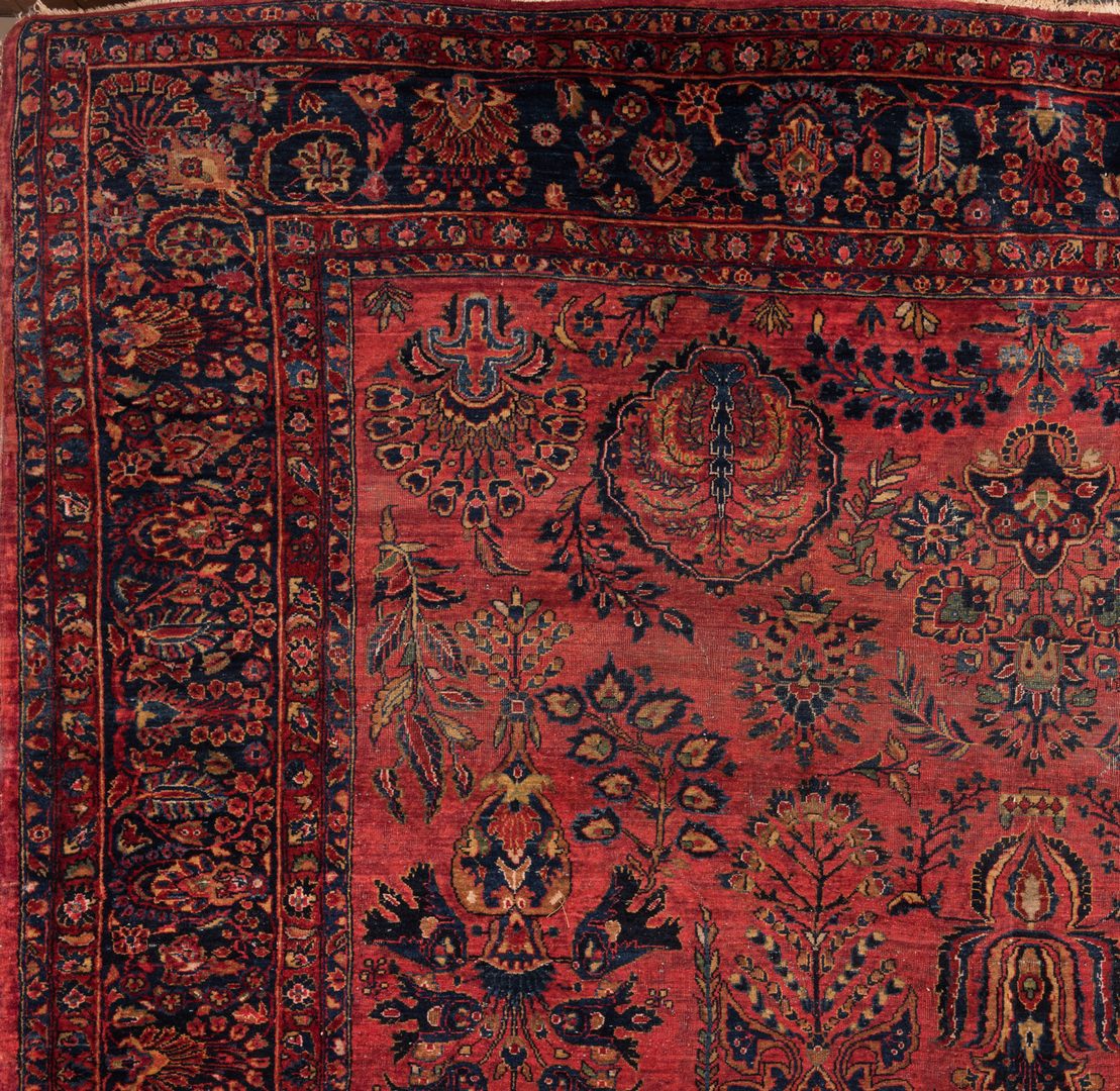 Lot 858: Semi-antique Persian Sarouk Carpet