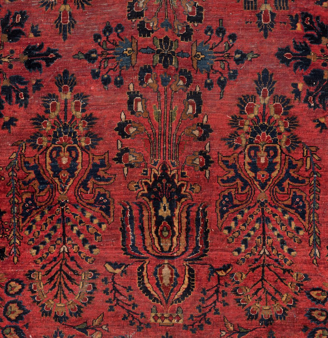 Lot 858: Semi-antique Persian Sarouk Carpet