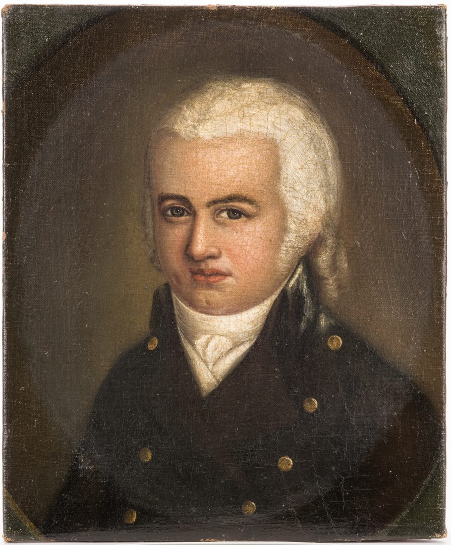 Lot 132: Portrait of a Revolutionary War Officer