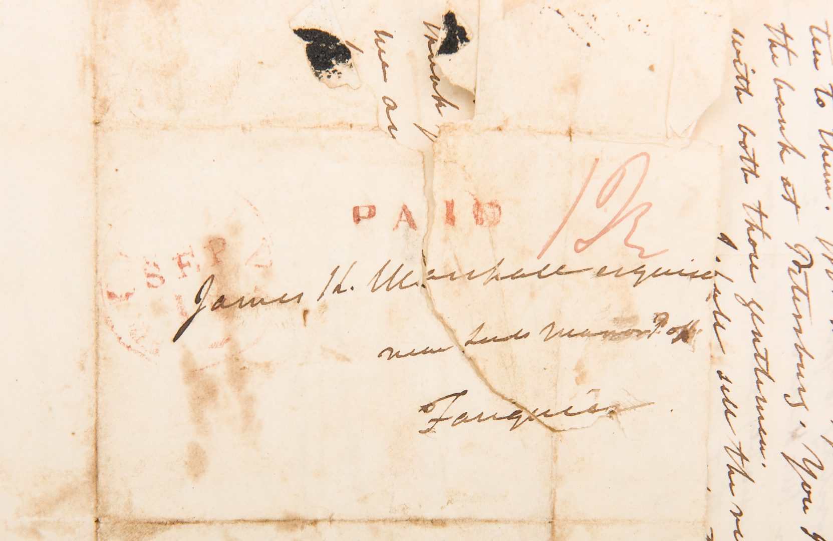 Lot 259: 1 John Marshall Signed Letter to Son, dated 1832