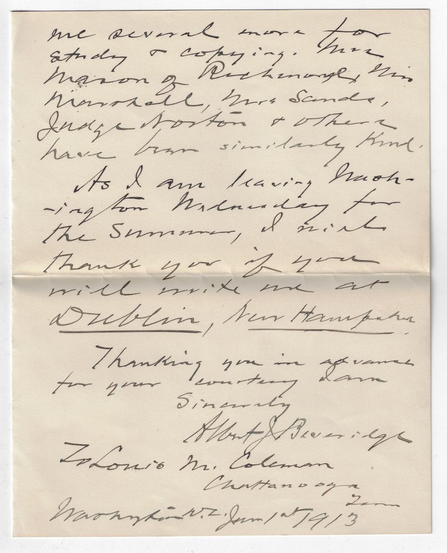 Lot 264: George Washington Signed Letter to John Marshall