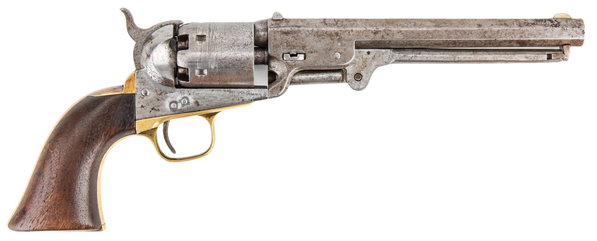 Lot 297: Colt Model 1851 Navy Revolver, .38 cal., T. H. Biscoe 5th LA Vols