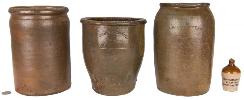 Lot 147: Four KY & TN Pottery Pieces incl. Grinstead