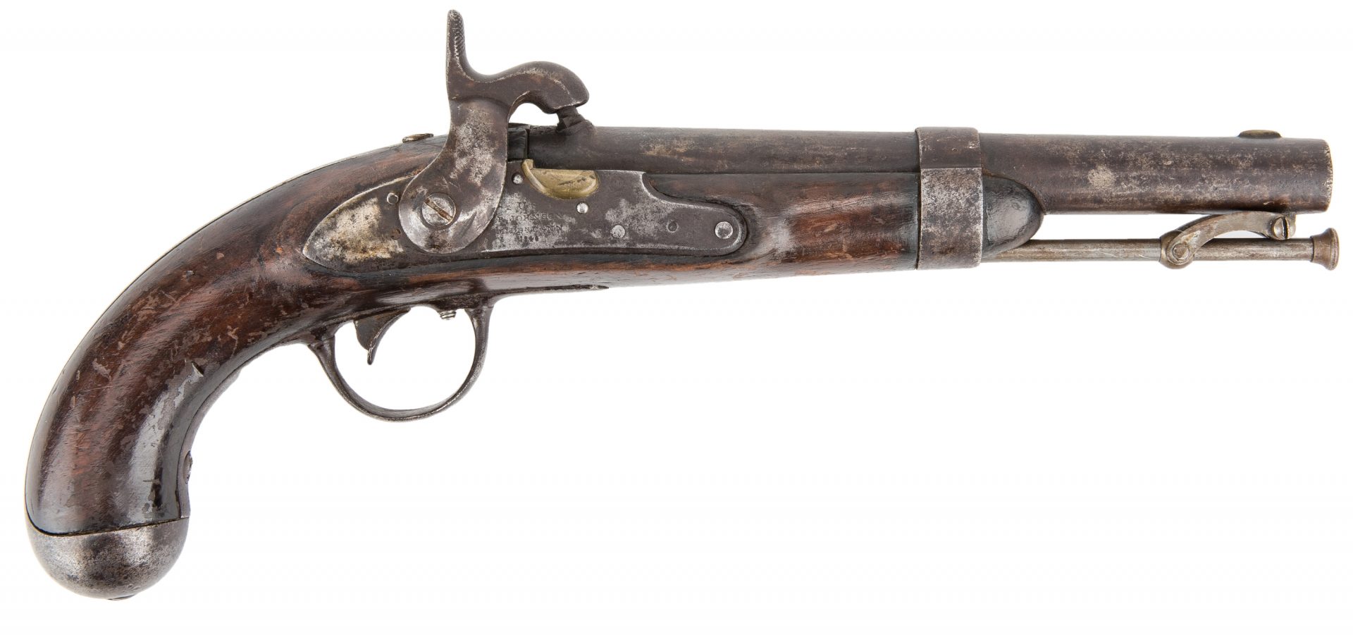 Lot 316: Model 1836 R. Johnson Gov't Contract Pistol, . 54 Caliber