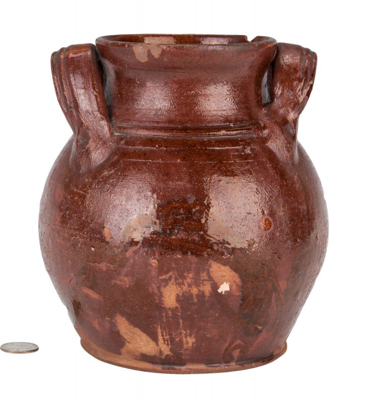 Lot 154: East Tennessee or SW VA Earthenware Jar, poss. Cain, Exhibited
