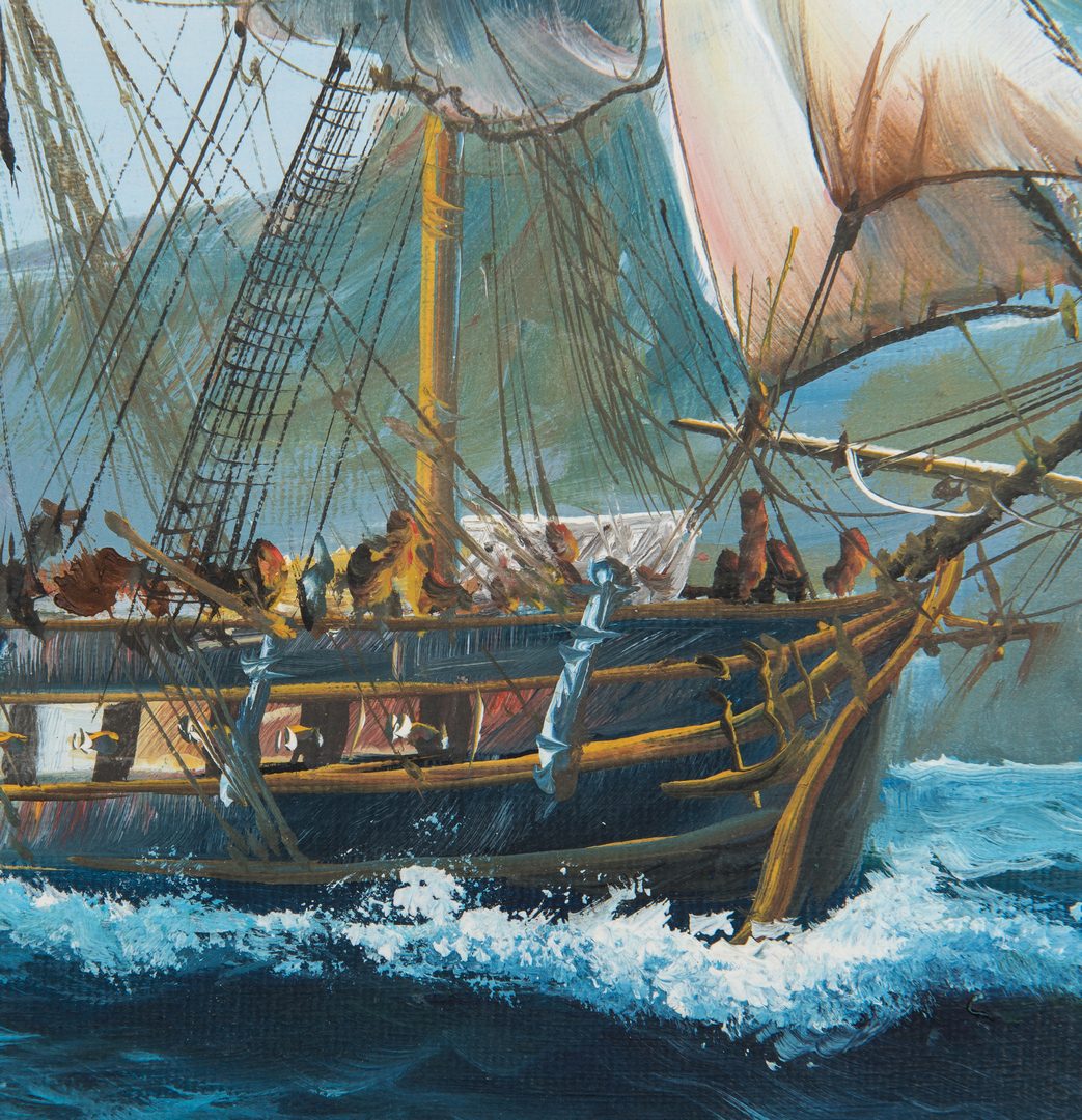 Lot 436: Harold Jones O/C, Maritime Painting