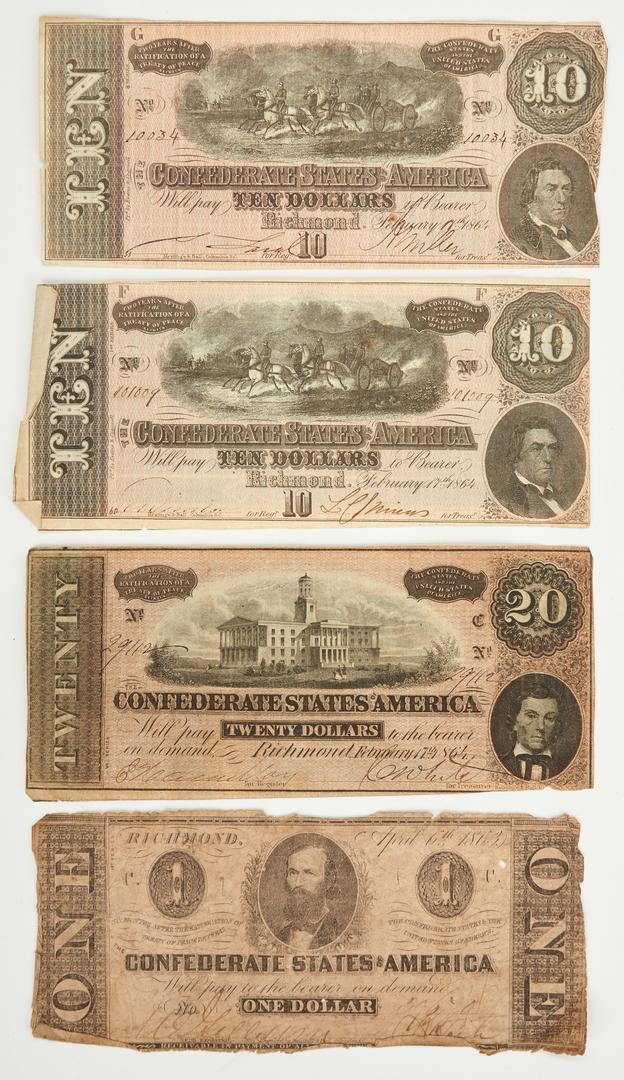 Lot 1001: 8 Pcs. Obsolete Currency, incl. Colonial, CSA