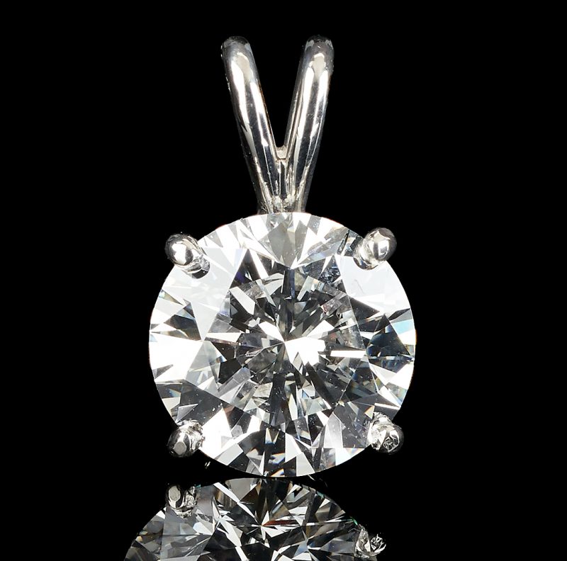 1.4Ct Round Cut Clear D/VVS1 Diamond Accent Running Rabbit Pendant with 18 Chain in 925 Sterling Silver