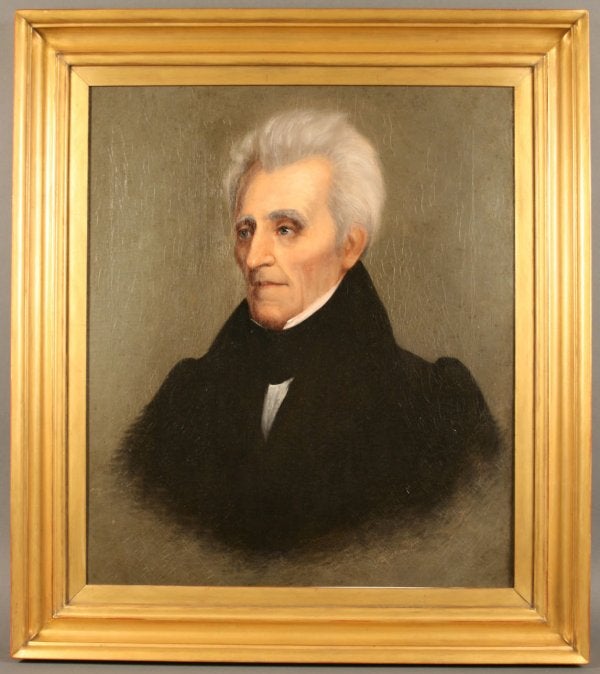 Lot 157: Andrew Jackson Portrait by William Stewart Watson
