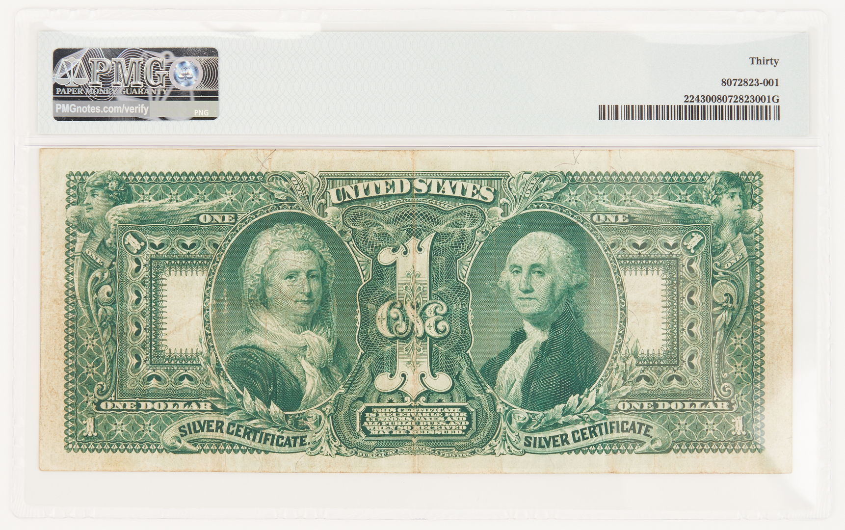 Lot 767: 1891 U.S. $1 "Martha" Silver Certificate