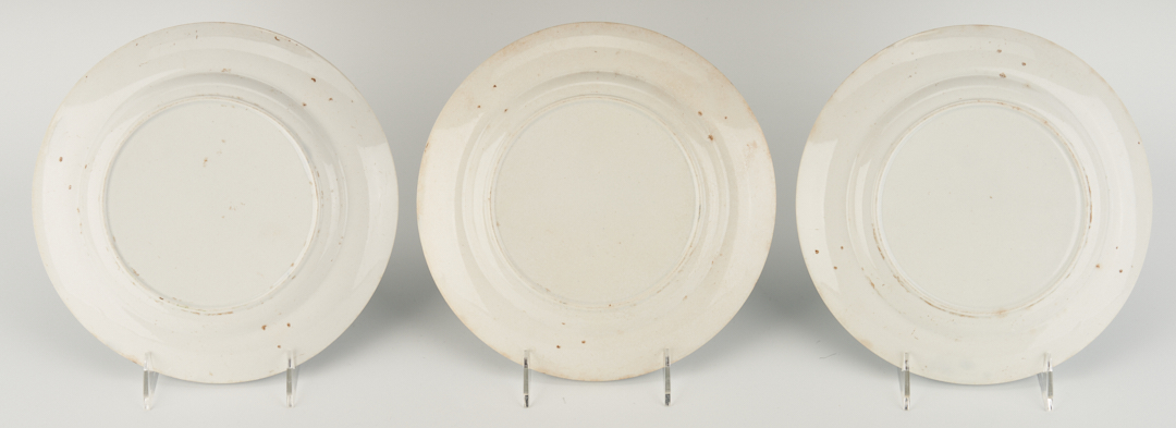 Lot 269: 6 Spatterware Plates, Puckett Family TN History