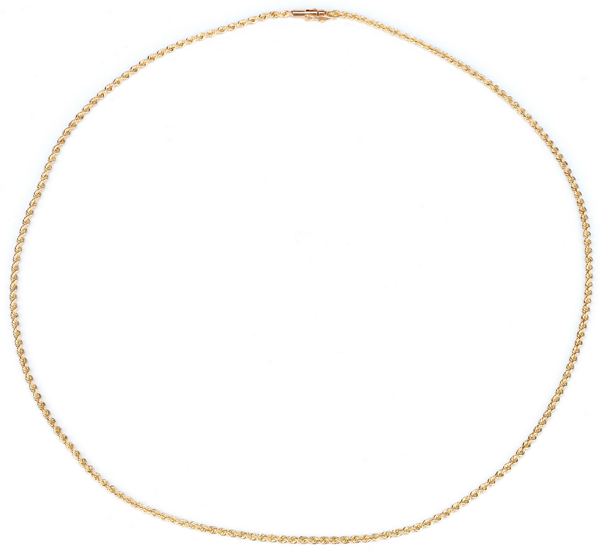 Lot 787: Ladies 14K Pendant & Rope Necklace
