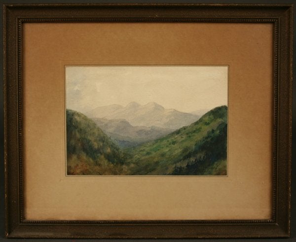 Lot 13: TN mountain watercolor painting by Charles Krutch
