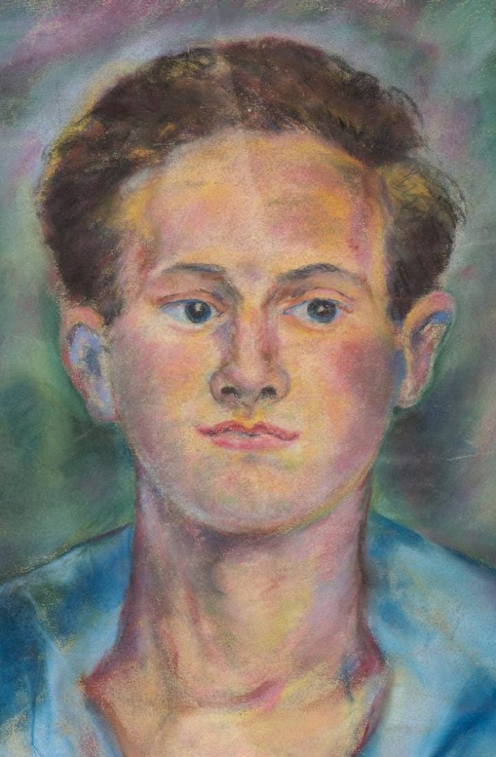 Lot 574: Beauford Delaney Portrait of a Young Man