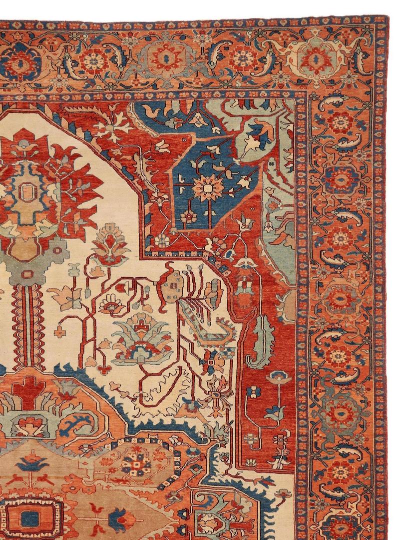Lot 488: Large Turkish Rubia Carpet or Rug, Woven Legends