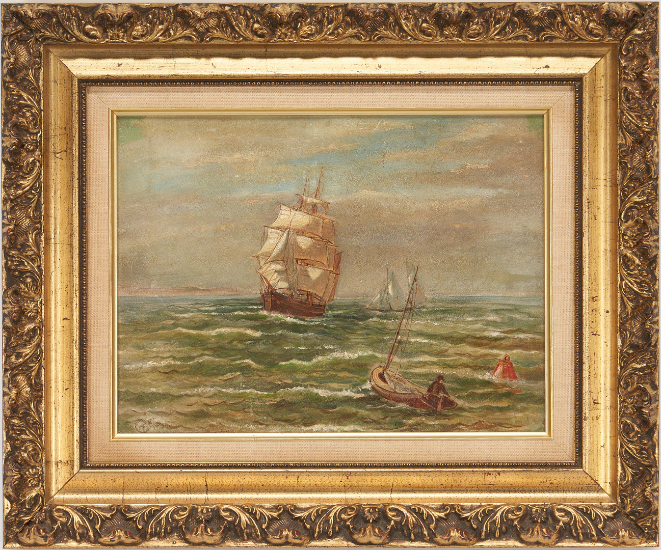 Lot 824: 2 Maritime O/B Paintings, incl. Raymond Woog