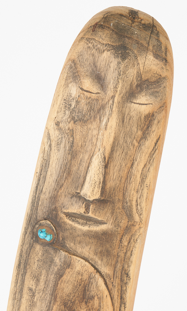 Lot 188: 2 Olen Bryant Carved Wooden Sculptures