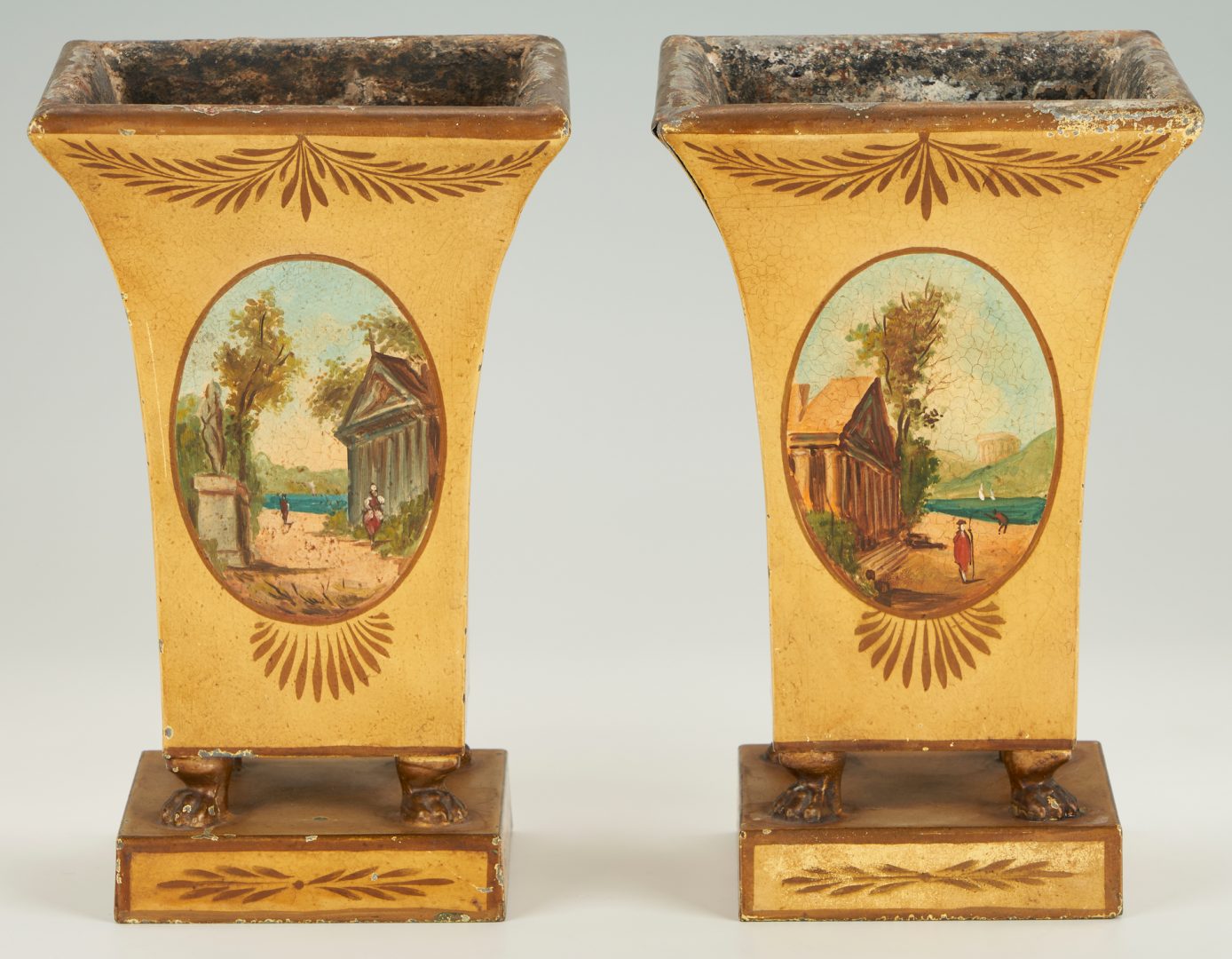 Lot 125: 6 French Tole Containers