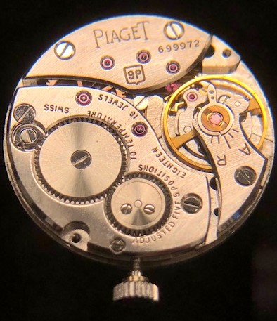 Lot 28: Ladies Piaget 18K Diamond & Emerald Watch, Jade Dial