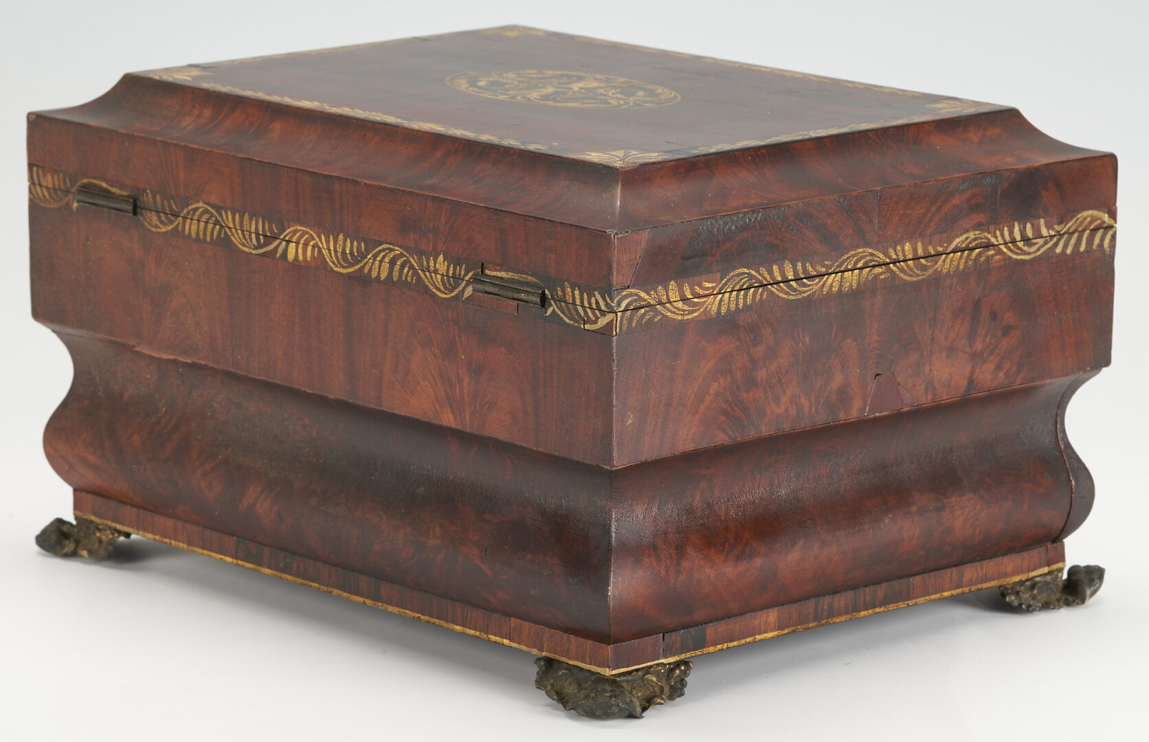 Lot 417: American Classical Rosewood Jewelry Box