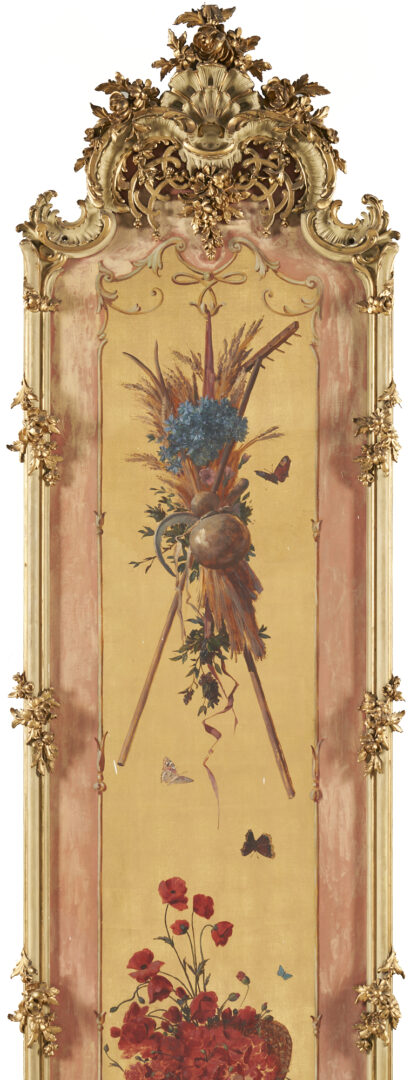 Lot 287: Set of Five Belle Epoque Wall Panels from Annesdale Mansion, Tennessee, Snowden Family