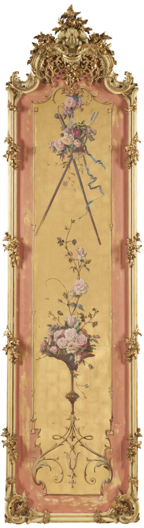 Lot 287: Set of Five Belle Epoque Wall Panels from Annesdale Mansion, Tennessee, Snowden Family