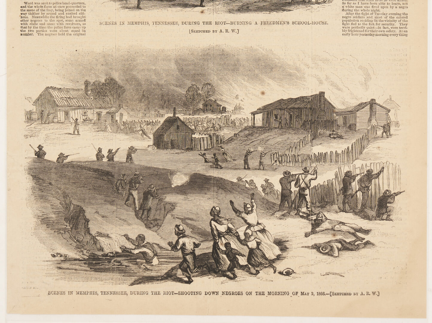 Lot 577: 6 Civil War Newspapers incl. Chattanooga Rebel plus Harper’s Weekly Southern War Scenes