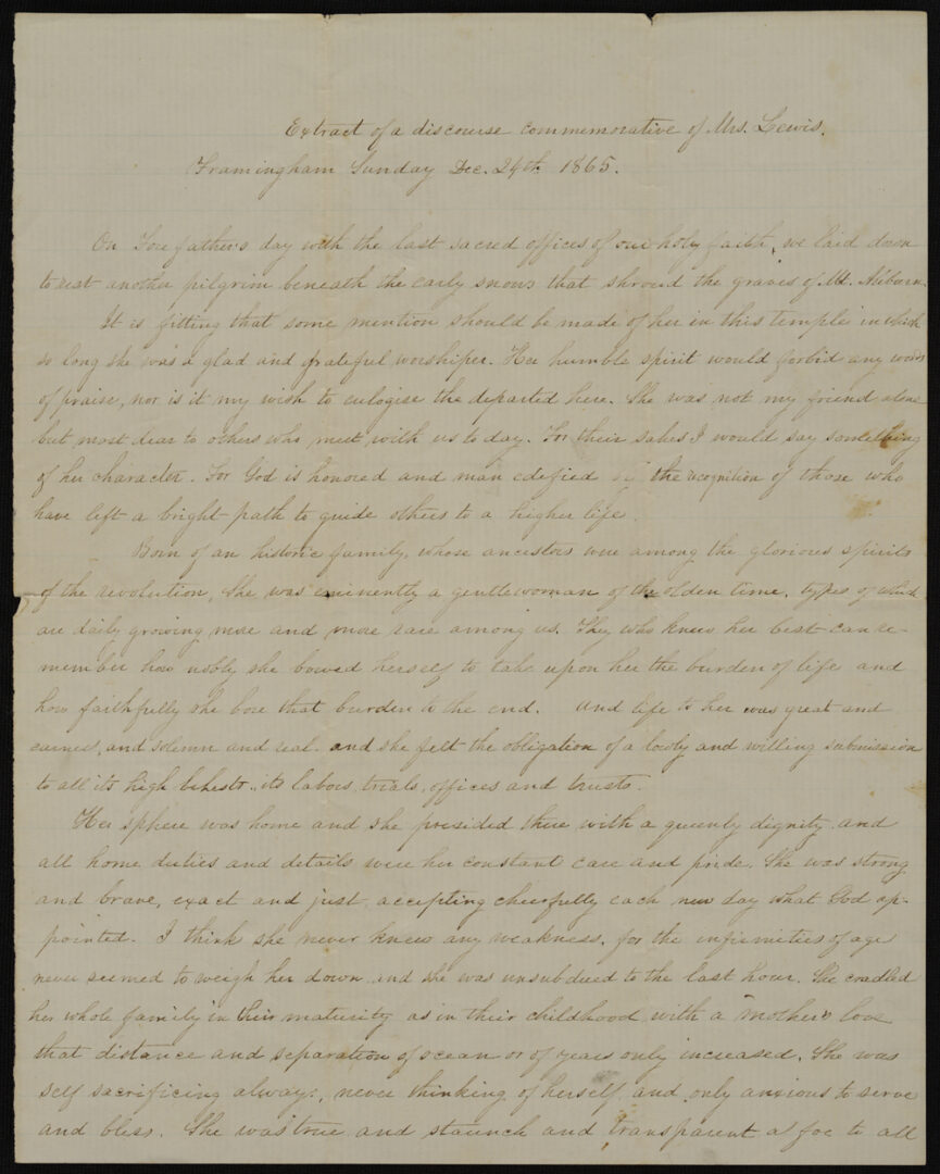 Lot 586: Thomas Lewis Family Letter Archive; Boston, Massachusetts