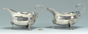 Pair 18th Century Lewis Fueter Silver Sauceboats, $45,510