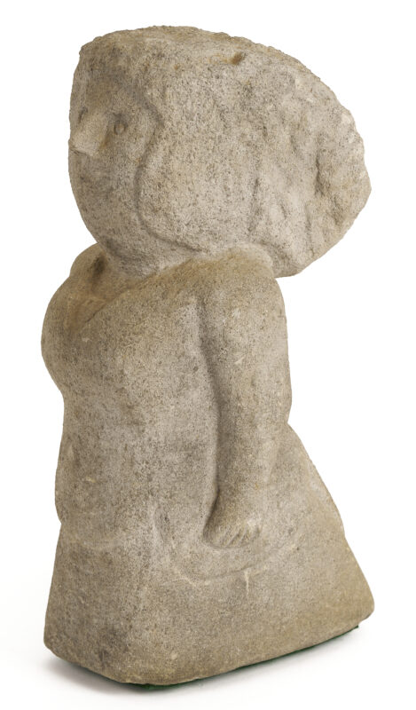 Lot 185: William Edmondson Sculpture, Lady with a Bustle