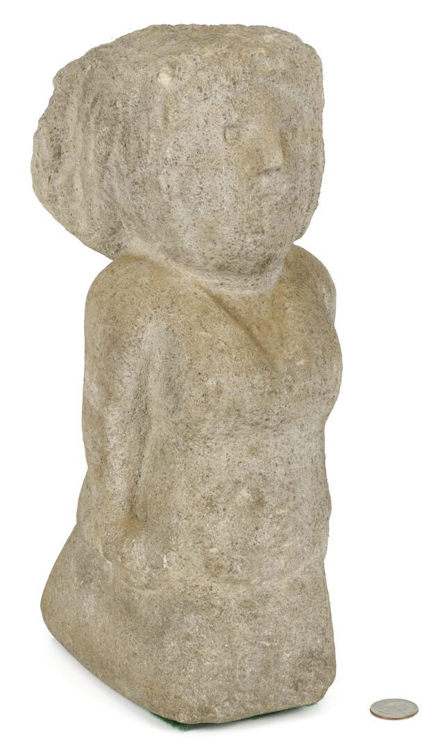 Lot 185: William Edmondson Sculpture, Lady with a Bustle