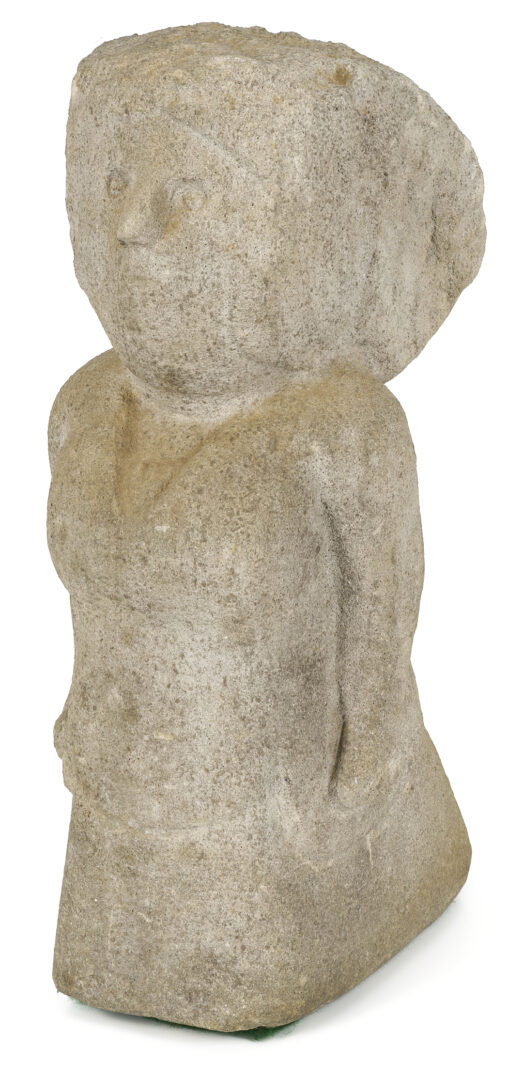 Lot 185: William Edmondson Sculpture, Lady with a Bustle