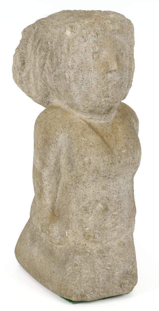 Lot 185: William Edmondson Sculpture, Lady with a Bustle