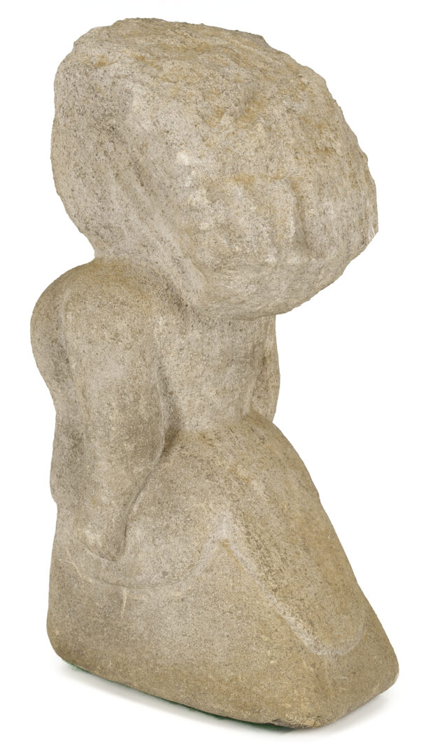 Lot 185: William Edmondson Sculpture, Lady with a Bustle