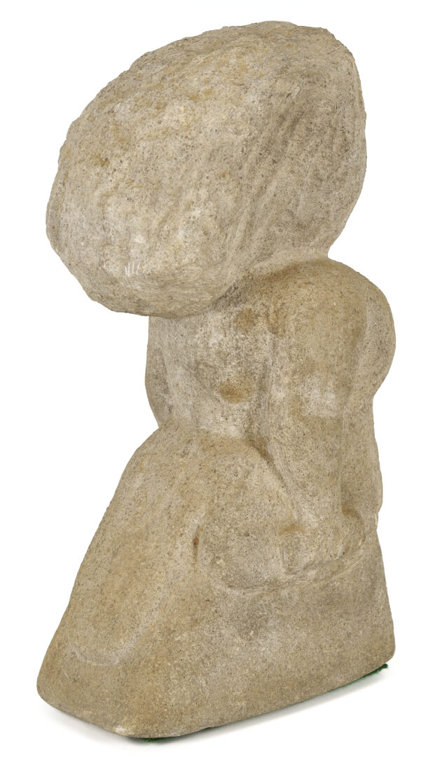 Lot 185: William Edmondson Sculpture, Lady with a Bustle