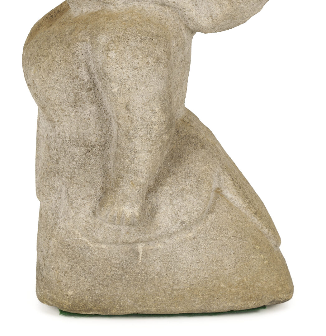 Lot 185: William Edmondson Sculpture, Lady with a Bustle