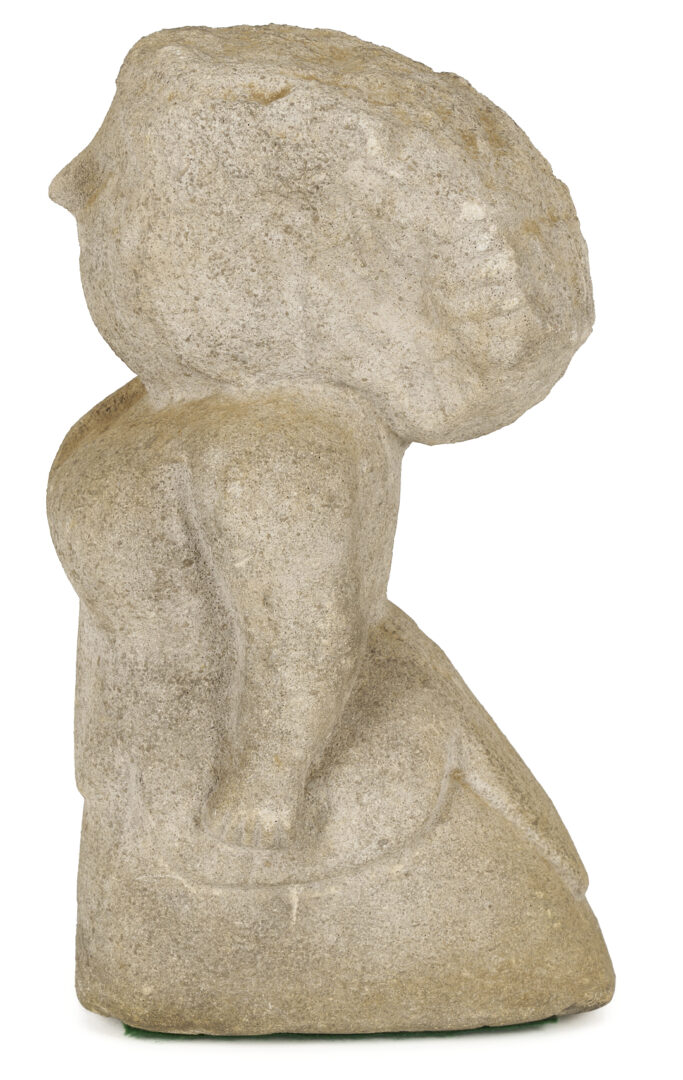 Lot 185: William Edmondson Sculpture, Lady with a Bustle