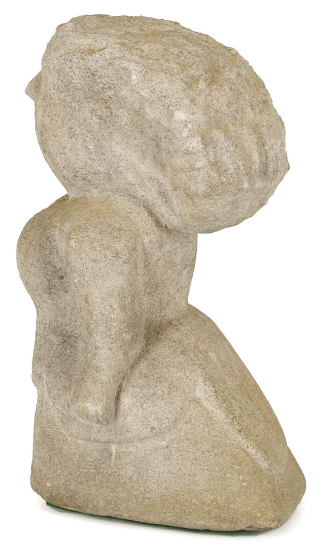 Lot 185: William Edmondson Sculpture, Lady with a Bustle