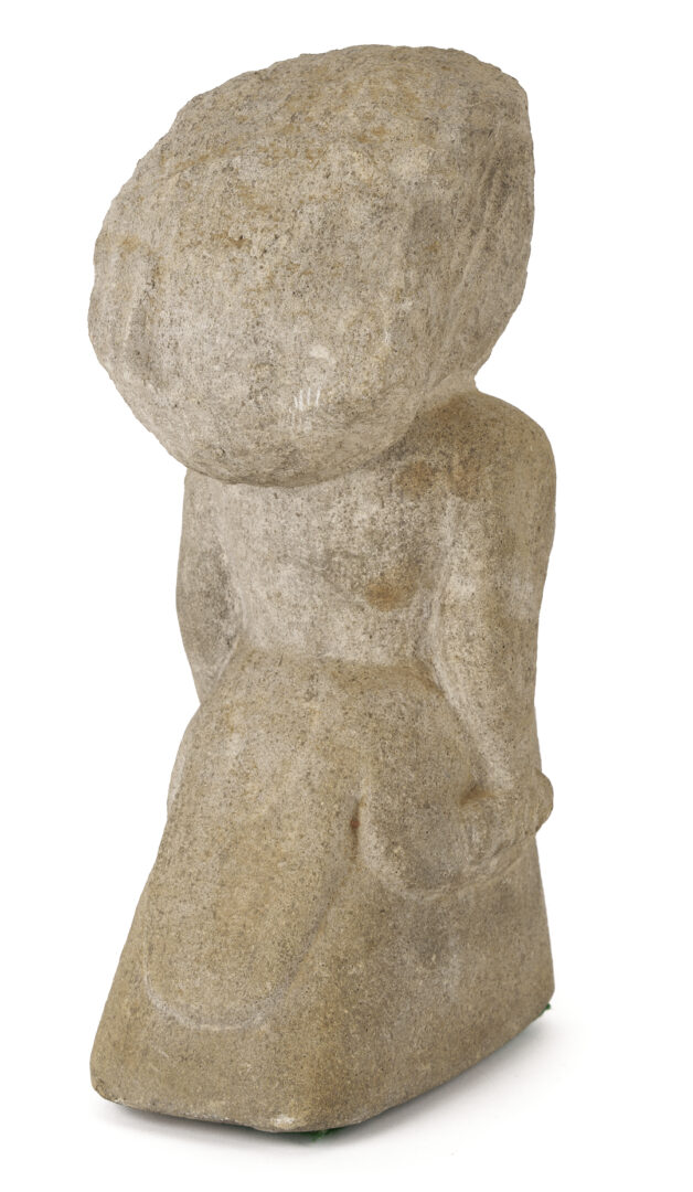 Lot 185: William Edmondson Sculpture, Lady with a Bustle