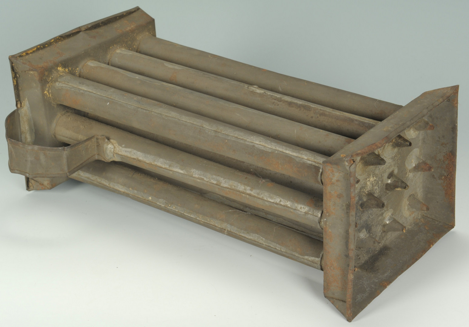 Lot 100: 19th Cent. Candle Mold, Foot Warmer & Copper Kettl