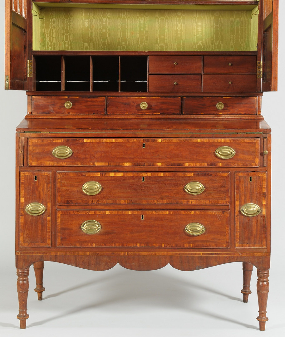 Lot 103: New England Desk and Bookcase