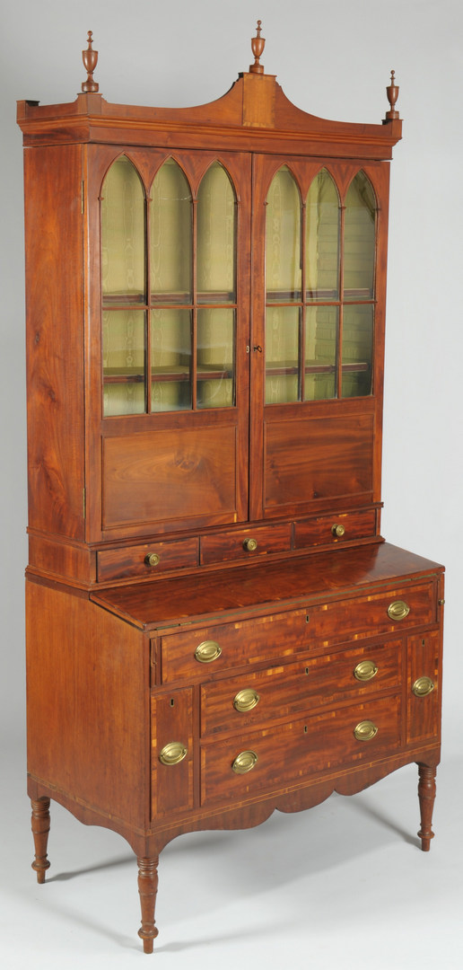 Lot 103: New England Desk and Bookcase