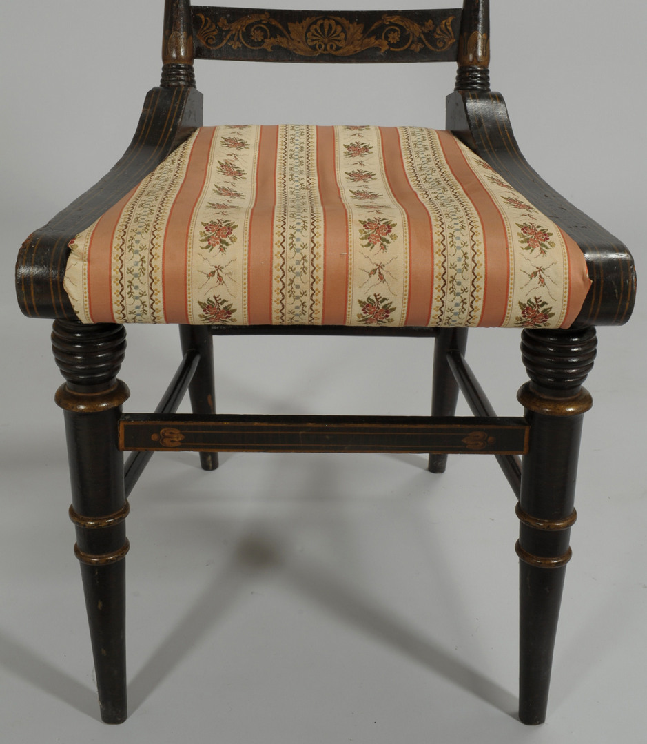 Lot 104: Fancy painted Baltimore Chair