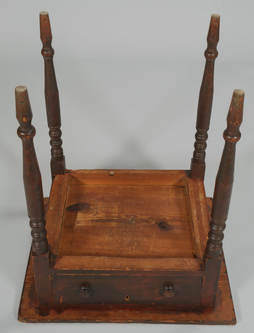 Lot 107: Southern Yellow Pine One Drawer Stand