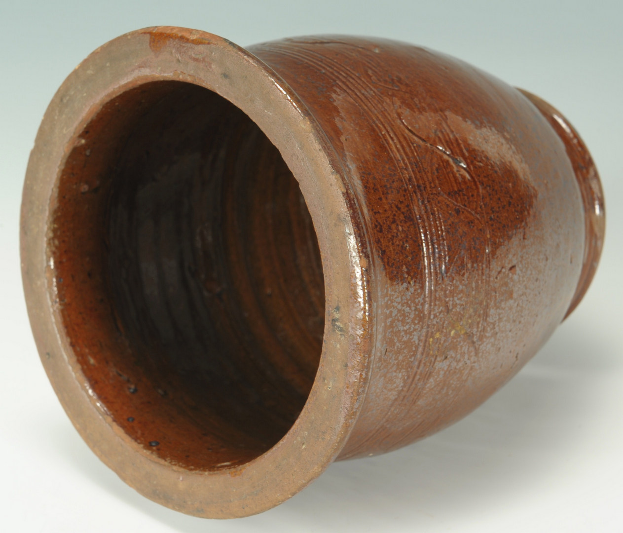Lot 139: East TN Redware Pottery Cream pot, attrib. Cain