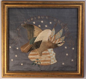 Lot 144: Federal Eagle Silk Embroidery